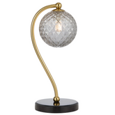 Felton Table Lamp Black Marble